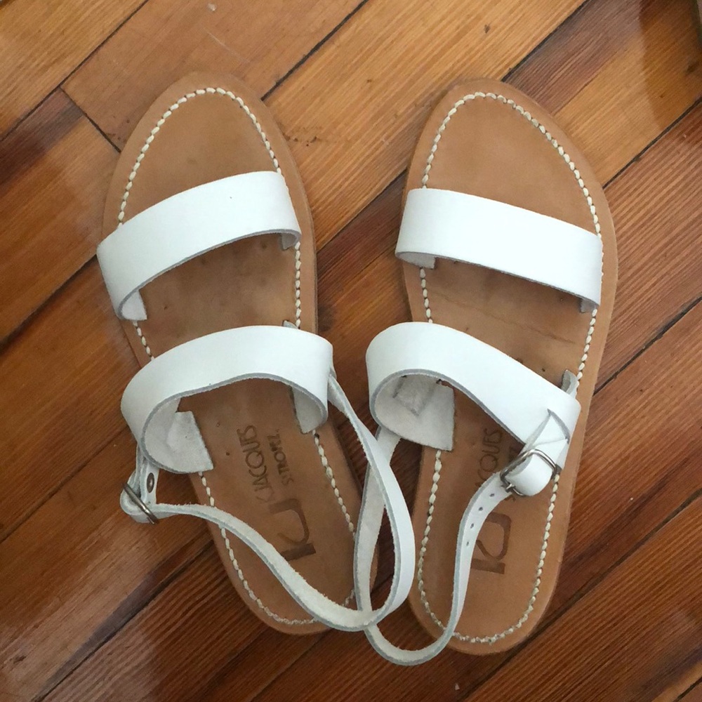 K. Jacques St. Tropez white sandal size 6